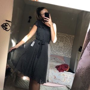 Polka-dot Gabby Skye midi dress